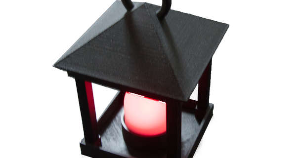tea light lantern hex2000 download free stl model printablescom 3d models household decor bulb illumination led 3d print model - Mito3D