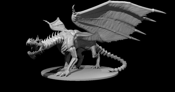 undead dragon updated mz4250 download free stl model printablescom 3d models toys & games board 3d print model - Mito3D
