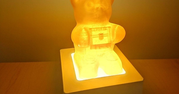 gomoso Urso luminária prusa edição Rayjizza baixar livre stl modelo printablescom 3d modelos casa decoração 3d print model - Mito3D