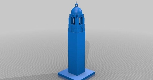 bishop johnson memorial tower stanley wei download free stl model printablescom 3d models world & scans architecture urbanism 3d print model - Mito3D