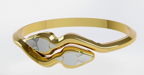serpiente anillo eslavo descargar gratis stl modelo imprimiblescom 3d modelos Moda mujer 3d print model - Mito3D