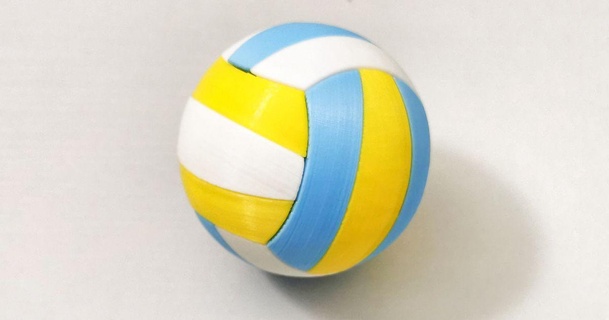 volleyball k-pin puzzle heyvye download free stl model printablescom 3d models toys & games building 3d print model - Mito3D
