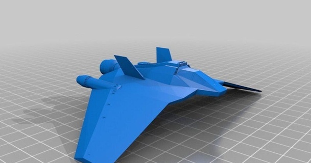 stargate f 302 espaço lutador f302 fixo fatdavemaker baixar livre stl modelo printablescom 3d modelos arte Projeto esculturas nave espacial atlantis 3d print model - Mito3D