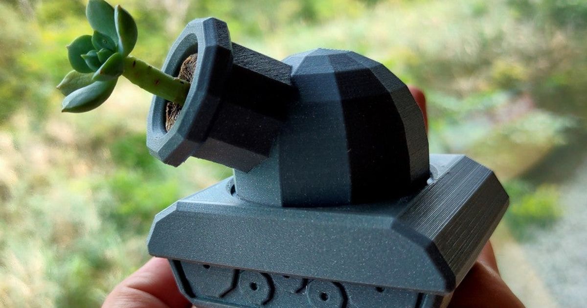 tank potası şiddetle Şirin sulu bitki tencere fdm poli İş karakurbağası indir Bedava stl model printablescom 3d modeller ev halkı dış mekan Bahçe düşük ekici saksısı 3D print model - Mito3D