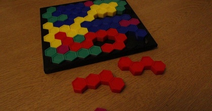 hex puzzle alloria download free stl model printablescom 3d models toys & games puzzles brain-teasers hexagon hexagonal jigsaw 3d print model - Mito3D