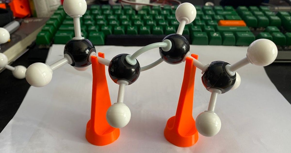 organisch Chemie molekular Modell Kit Stand Molymod kompatibel einsamer Winter download frei stl Printablescom 3d Modelle Lernen Biologie atomar Atommodell Biochemie Chemiemodell 3D print model - Mito3D