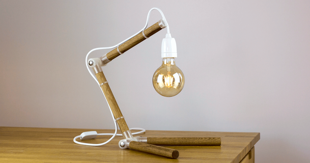 wooden table lamp frans download free stl model printablescom 3d models household decor design light lighting 3d print model - Mito3D