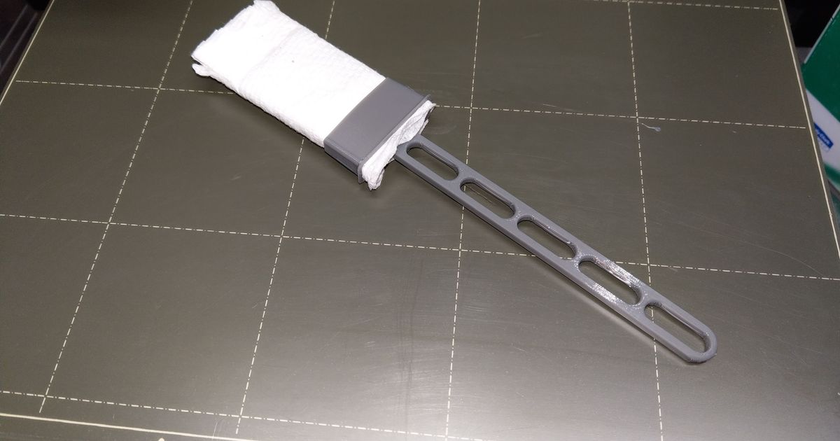 disposable paper towel paint brush device kaje download free stl model printablescom 3d models hobby & makers tools stain 3D print model - Mito3D