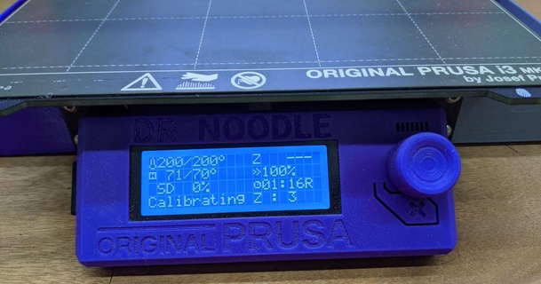 prusa mk3s lcd cover dr noodle text embossed camdotcam download free stl model printablescom 3d models printers accessories 3d print model - Mito3D