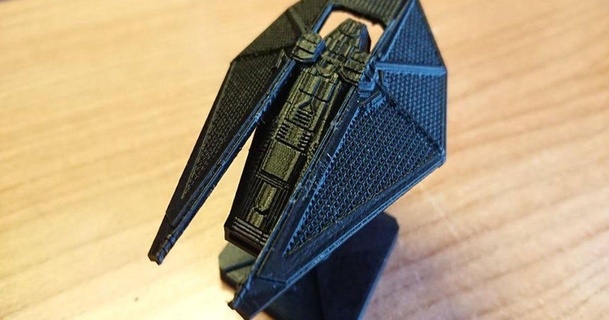tie reaper cutted+pin x-wing tmg alby312 download free stl model printablescom 3d models toys & games vehicles starwars tiefighter xwing xwing20 xwinggame 3d print model - Mito3D