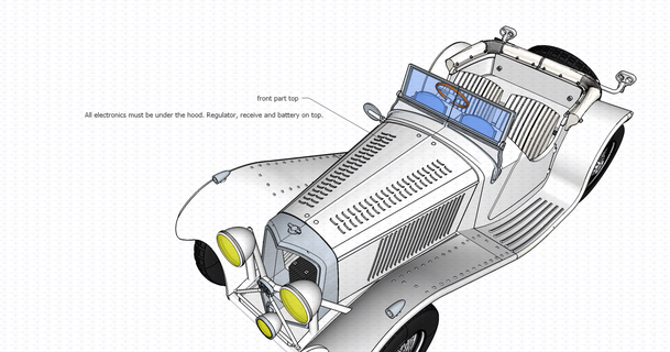 rc modèle jaguar ss 100 tester pièces 3dtlacxyz Télécharger libre stl imprimablescom 3d modèles loisir fabricants robotique voiture moteur boîte vitesses Halloween 3d print model - Mito3D