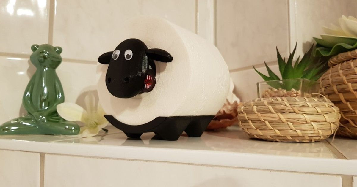 shaun sheep - legs hedo3d download free stl model printablescom 3d models gadgets papiertoilette 3D print model - Mito3D