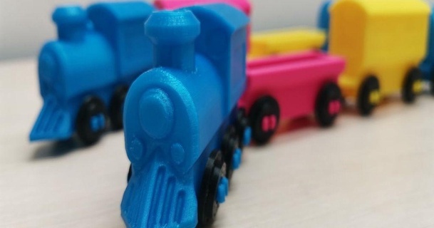locomotive wagons zémistr Télécharger libre stl modèle imprimablescom 3d modèles jouets Jeux Véhicules pièces jouet train 3d print model - Mito3D