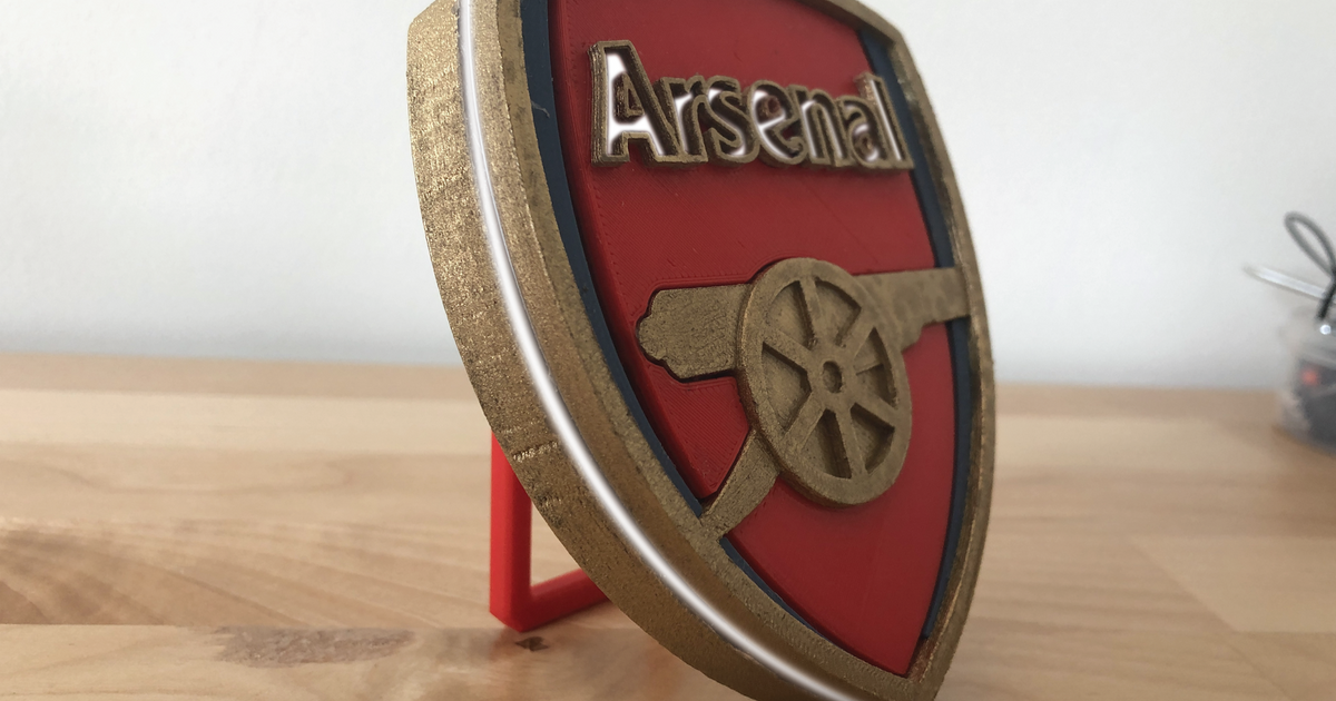 arsenal Insignia lámpara jude descargar gratis stl modelo imprimiblescom 3d modelos Arte diseño diseños increíble LED ligero Londres 3D print model - Mito3D