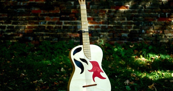 ornemental guitare rayure assiette raison Télécharger libre stl modèle imprimablescom 3d modèles loisir fabricants musique art aile ornement 3d print model - Mito3D