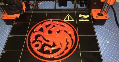 Targaryen sembol Led indir Bedava stl model printablescom 3d modeller Sanat tasarım 2d tabaklar logolar Game of Thrones 3d print model - Mito3D