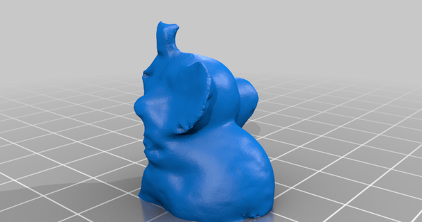 sitting elephant - 3d scan tom idea c download free stl model printablescom models world & scans animals animal 3d print model - Mito3D