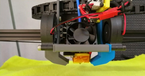double 5015 blower anycubic chiron mk8 e3d v5 v6 galagor download free stl model printablescom 3d models printers - upgrades 5015fanduct anycubicchiron 3d print model - Mito3D