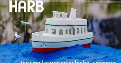 harb - small excursion harbour steamer vandragon download free stl model printablescom 3d models toys & games vehicles bath bathtub bathtubboat boat boats 3d print model - Mito3D
