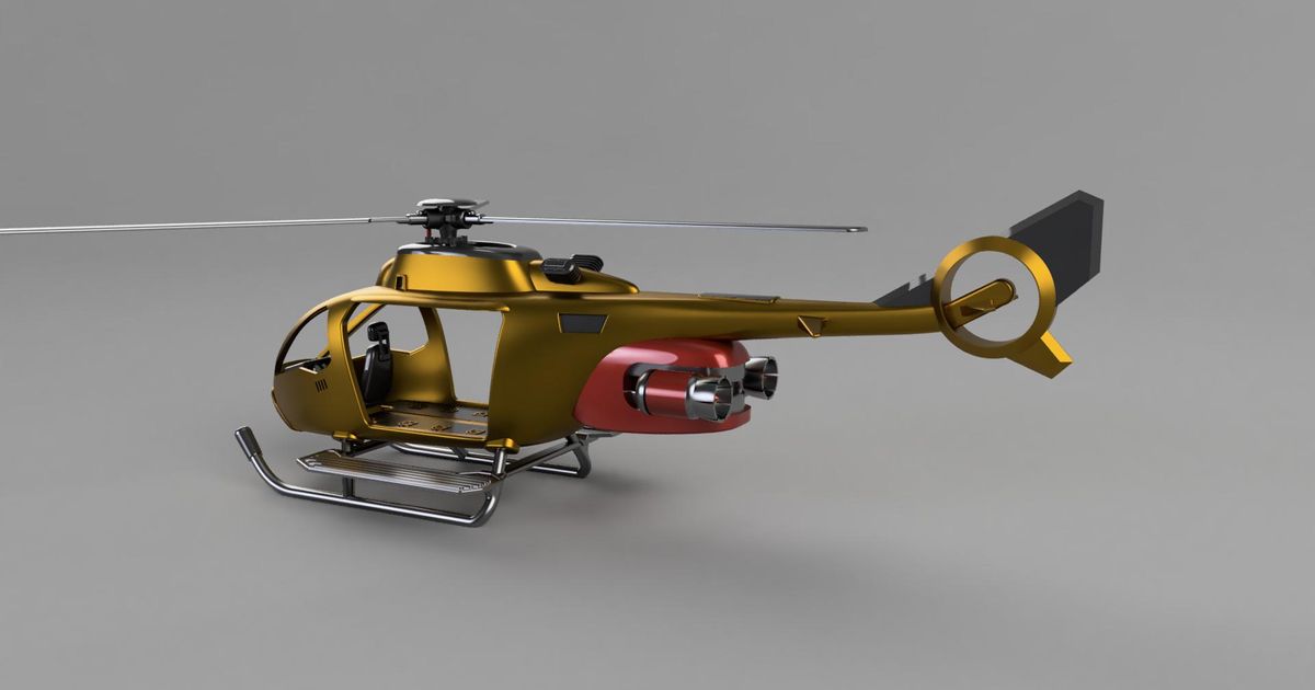 vrtuln tomas tnt download free stl model printablescom 3d models toys & games vehicles fortnite helicopter choppa 3D print model - Mito3D