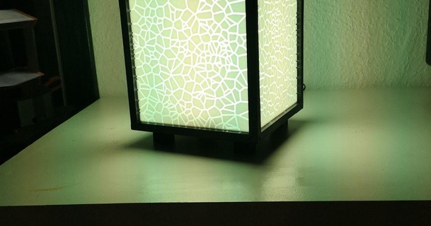 Voronoi küp Lamba Led bulup dermund indir Bedava stl model printablescom 3d modeller ev halkı dekor 3d print model - Mito3D