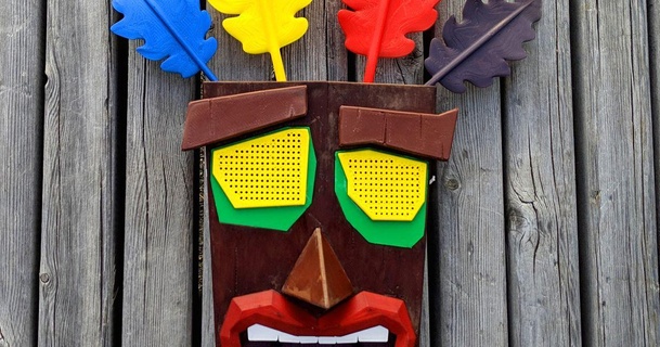giyilebilir aku maske gurur duyuyordun indir Bedava stl model printablescom 3d modeller kostümler Aksesuarlar maskeler bandicoot Kostüm oyunu çökmek oyun istasyonu 3d print model - Mito3D