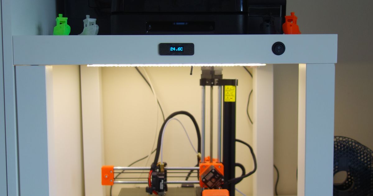 thermometer lack enclosure arduino chillypenguin download free stl model printablescom 3d models printers - upgrades ikea ikeaenclosure ikealack 3D print model - Mito3D