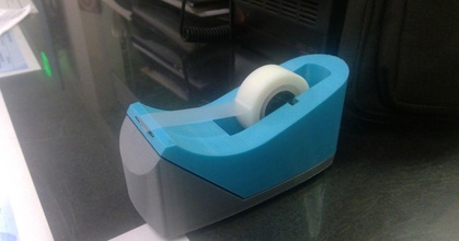 tape dispenser tobie3d download free stl model printablescom 3d models household office 3d print model - Mito3D