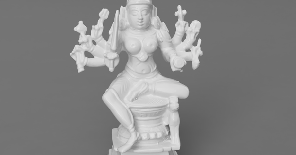 Mariamman deusa chuva Deuses Índia baixar livre stl modelo printablescom 3d modelos arte Projeto esculturas latão Deus hindu 3d print model - Mito3D