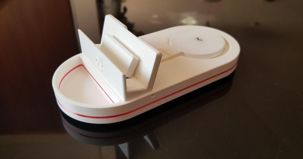 kablosuz telefon Airpod'lar şarj cihazı güncellenmiş 9 Ekim basit indir Bedava stl model printablescom 3d modeller gadget'lar taşınabilir cihazlar airpodscharger seyyar cep telefonu tutucu 3d print model - Mito3D