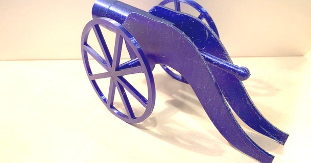cannon powered printed spring & cannonball radeg download free stl model printablescom 3d models toys games vehicles ball fire mechanical shooting 3d print model - Mito3D