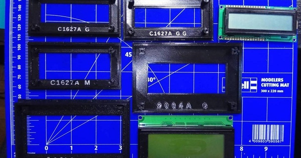 evrensel montaj maske lcd modüller dolandırıcı indir Bedava stl model printablescom 3d modeller hobi yapımcılar elektronik özelleştirilebilir özelleştirici kasa LCD ekran 3d print model - Mito3D