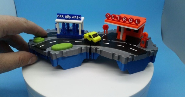 città benzina stazione macchina lavaggio neil3dprints Scarica gratuito stl modello printablescom 3d Modelli giocattoli Giochi edificio costruire edifici carina 3d print model - Mito3D