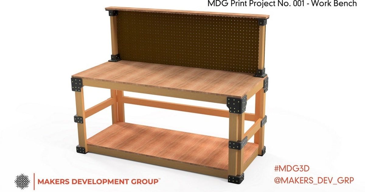 banco equipo mdg hacedores desarrollo grupo descargar gratis stl modelo imprimiblescom 3d modelos casa 3D print model - Mito3D