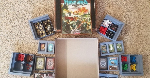 campeones Midgard juego caja organizador Dracx descargar gratis stl modelo imprimiblescom 3d modelos juguetes juegos tablero 3d print model - Mito3D