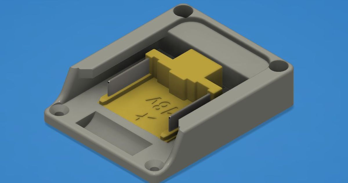 makita lxt 18v battery mount wiseone download free stl model printablescom 3d models hobby & makers tools lipo 3D print model - Mito3D