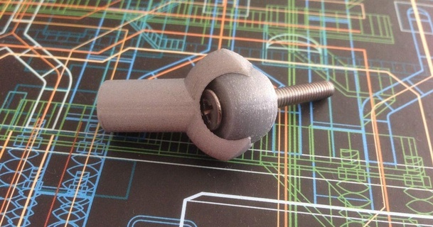 improved rod bearing kaladiel download free stl model printablescom 3d models hobby & makers mechanical parts joint kugelgelenk 3d print model - Mito3D