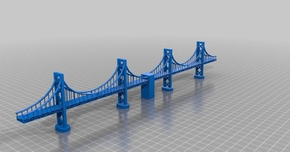 Bucht Brücke univers3d download frei stl Modell Printablescom 3d Modelle Welt scannt Architektur Stadtplanung 3d print model - Mito3D