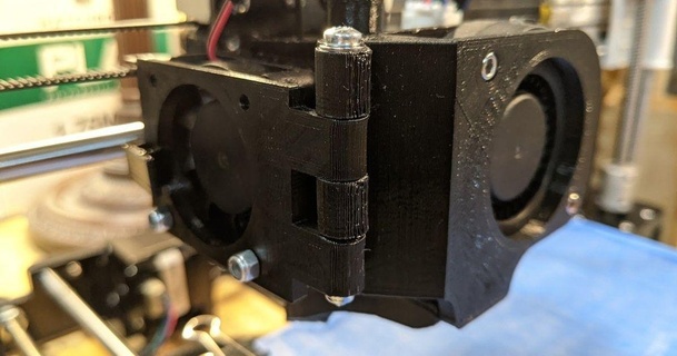 Netz a8 Extruder Ventilator Scharnier Clip Nuss Slot scramsby download frei stl Modell Printablescom 3d Modelle Drucker Upgrades a8anet aneta8 3d print model - Mito3D