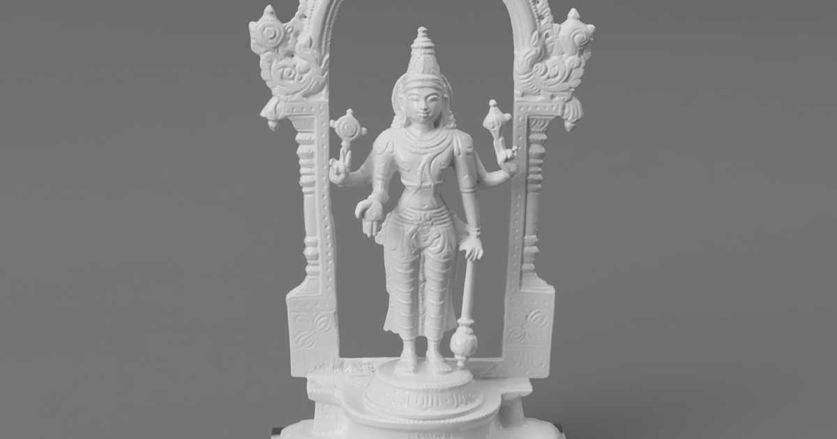 vishnu conservatore fabbricazione Dio India Scarica gratuito stl modello printablescom 3d Modelli arte design sculture ottone indù idolo 3D print model - Mito3D