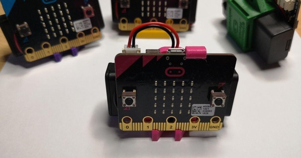 bbc microbit v1 batteria pacco titolare supporto adatto v2 vlastimil Scarica gratuito stl modello printablescom 3d Modelli passatempo creatori elettronica BBC Micro Bit 3d print model - Mito3D