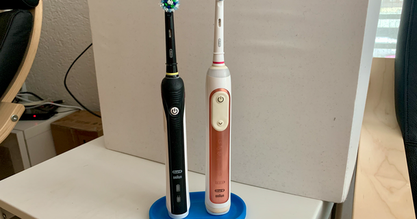 oral b doble estante soporte descargar gratis stl modelo imprimiblescom 3d modelos casa baño base cepillo dientes eléctrico B 3d print model - Mito3D