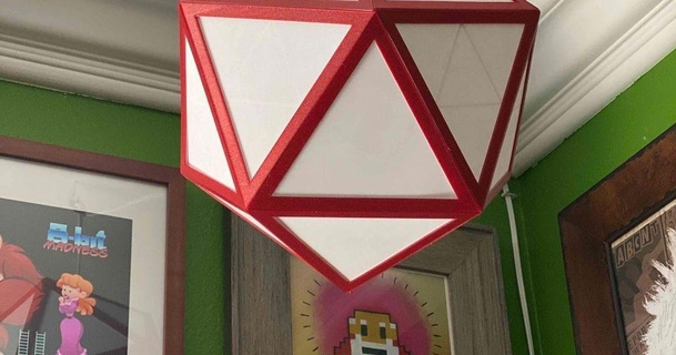icosaedro personalizzabile carta lampada scatola dei giocattoli Scarica gratuito stl modello printablescom 3d Modelli domestico arredamento sospeso illuminazione interna 3d print model - Mito3D