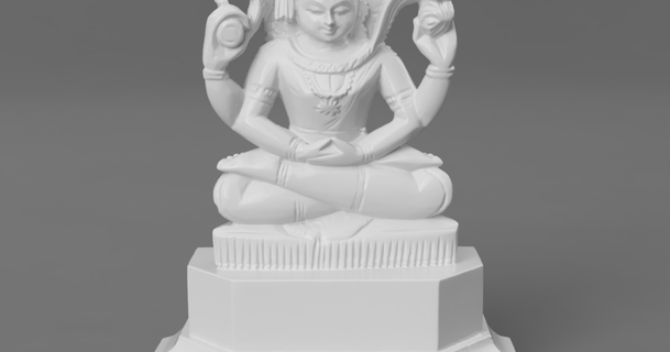 shiva meditation making gods india download free stl model printablescom 3d models art & design sculptures carving divine god hindu 3d print model - Mito3D