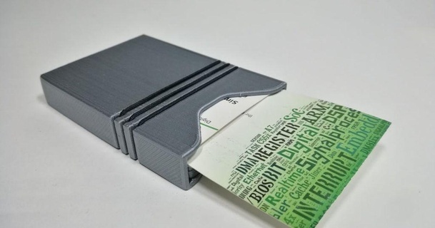 negocio crédito tarjeta soporte lamambaverde descargar gratis stl modelo imprimiblescom 3d modelos pasatiempo hacedores ideas visita caso businesscarddispenser tarjetero 3d print model - Mito3D