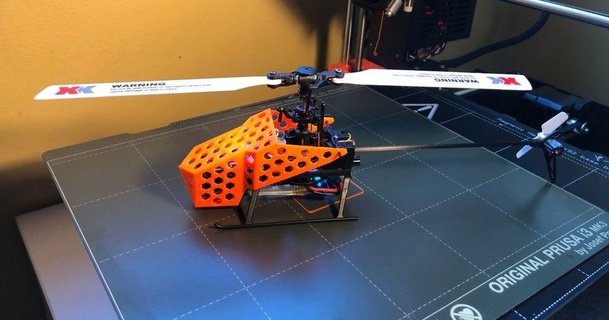 xk k100 canopée cachemire Télécharger libre stl modèle imprimablescom 3d modèles loisir fabricants rc robotique 3dhelicopter hélicoptère 3d print model - Mito3D