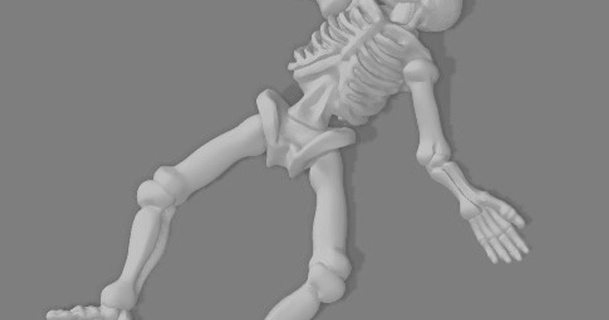 dead skeletons - 28 32mm scatter therooster download free stl model printablescom 3d models toys & games rpg figures dnd dndmini dndminiature dungeon 3d print model - Mito3D