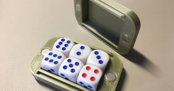 dice case pouzdro kostky 24 download free stl model printablescom 3d models toys & games board box dices 3d print model - Mito3D