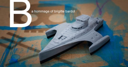 hommage Brigitte bardot Vandragon indir Bedava stl model printablescom 3d modeller oyuncaklar oyunlar Araçlar banyo küvet tekne 3d print model - Mito3D