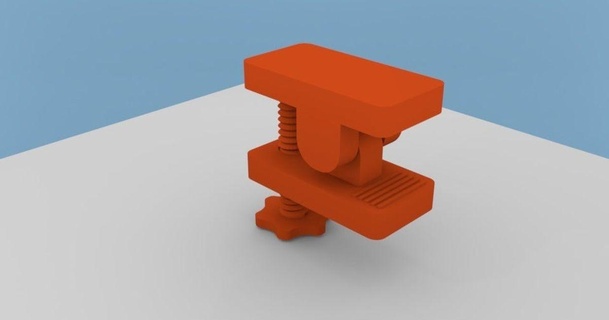 mini screw clamp reven download free stl model printablescom 3d models hobby & makers tools vise 3d print model - Mito3D
